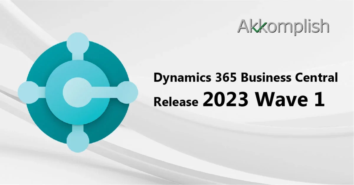 Microsoft Dynamics 365 Business Central 2023 Release wave 1